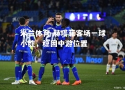米兰体育-赫塔菲客场一球小胜，稳固中游位置