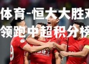 米兰体育-恒大大胜对手，继续领跑中超积分榜